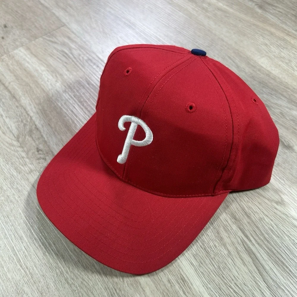 VTG Philadelphia Phillies Snapback Hat MLB Baseball Twins Enterprise Red Cap